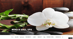 Desktop Screenshot of mindnsoulspa.net